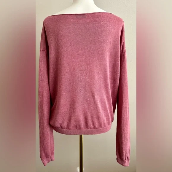 Massimo Dutti Linen Slub-Knit Sweater - Picture 5 of 10